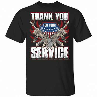 Thank You For Your Service Veteran T-Shirt - Veterans Day Shirt