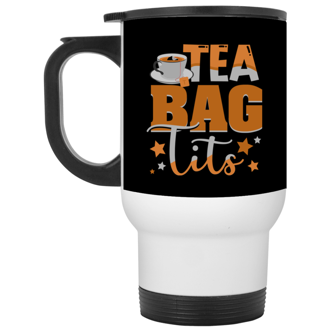 Funny Mug | Tea Bag Tits Sarcastic Coffee Mug - Beer Stein - Water Bottle |  CubeBik