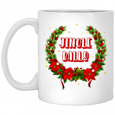 Jingle Balls Ceramic Coffee Mug - Beer Stein - Water Bottle - Color Changing Mug