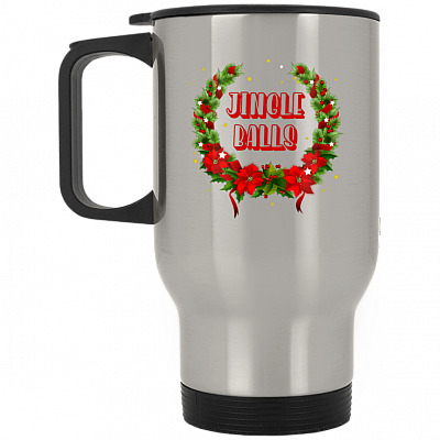 14 oz. Silver Travel Mug