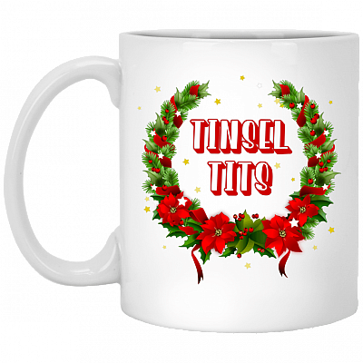 Tinsel Tits Ceramic Coffee Mug - Beer Stein - Water Bottle - Color Changing Mug