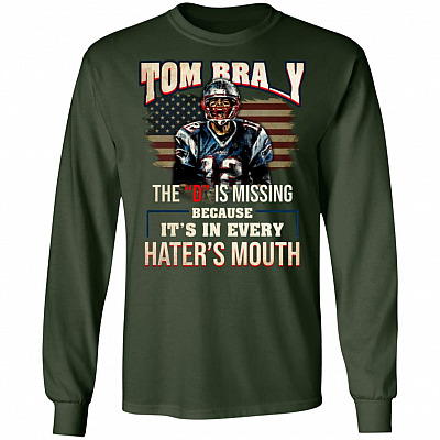 Alternative view of Tom Bra Y The D is Missing Because It's in Every Hater's Mouth Long Sleeve - Hoodie - Sweatshirt