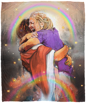 First Day in Heaven Believe In God Fleece Blanket - Sherpa Fleece Blanket