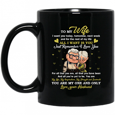 To My Wife I Want You Today Tomorrow Next Week All I Want Is You Coffee Mug - Beer Stein - Water Bottle