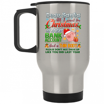 14 oz. Silver Travel Mug