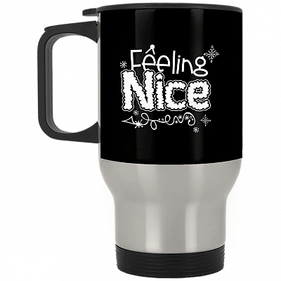 14 oz. Silver Travel Mug