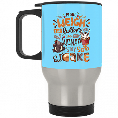 14 oz. Silver Travel Mug