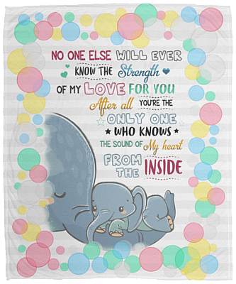 No One Else Will Ever Know The Strength Of My Love For You Fleece Blanket - Premium Sherpa Blanket
