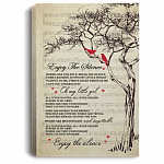 Words Like Violence Break the Silence Come Crashing into My Little World Framed Canvas - Unframed Poster