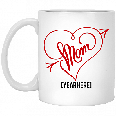New Mom Est Personalized Year Coffee Mug - Gift For New Mom - Expecting Mom Gift