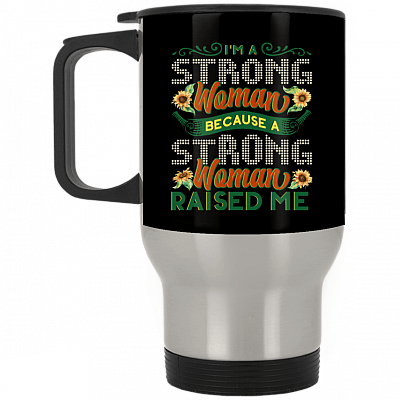 14 oz. Silver Travel Mug