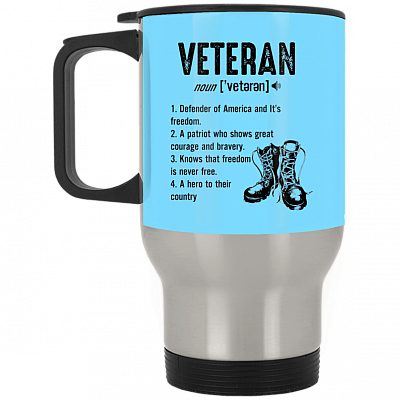 14 oz. Silver Travel Mug