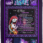 To My Mom I Love You Fleece Blanket - Premium Sherpa Blanket - Woven Blanket