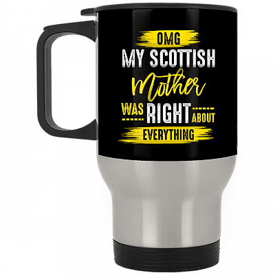 14 oz. Silver Travel Mug