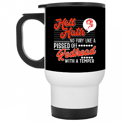 14 oz. White Travel Mug