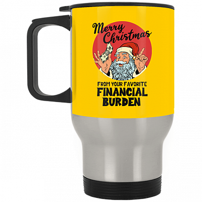 14 oz. Silver Travel Mug