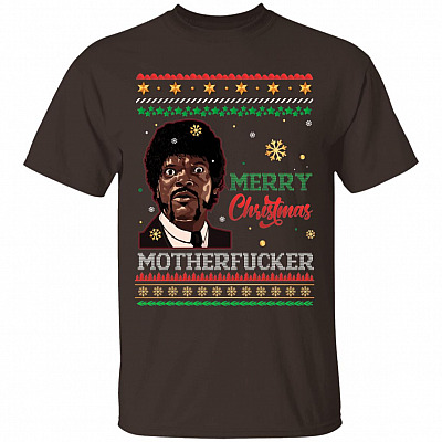 Merry Xmas Motherf-ckers T-Shirt | Funny Ugly Christmas Sweater Gift Tee