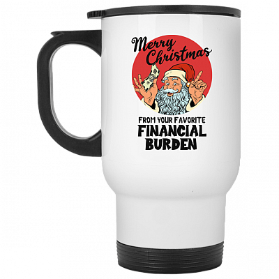 14 oz. White Travel Mug