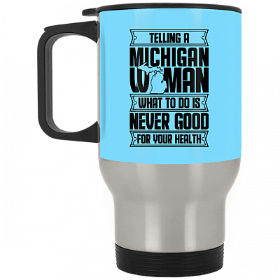 14 oz. Silver Travel Mug