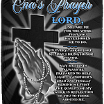 Cna's Prayer Lord Prepare Me for the Work Fleece Blanket - Premium Sherpa Blanket - Woven Blanket