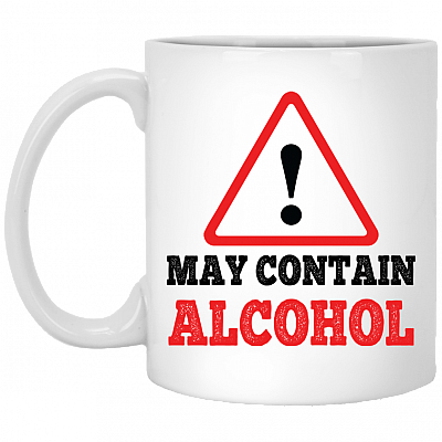 May Contain Alcohol Funny Coffee Mug - Beer Stein - Water Bottle
