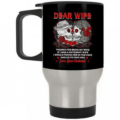 14 oz. Silver Travel Mug