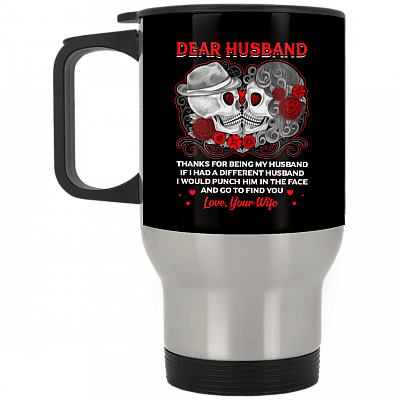 14 oz. Silver Travel Mug