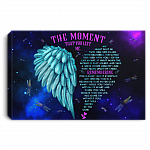 The Moment That You Left Me My Heart Split In Two Gallery Wrapped Framed Canvas Prints - Unframed Poster