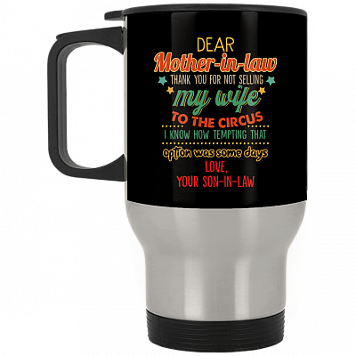 14 oz. Silver Travel Mug