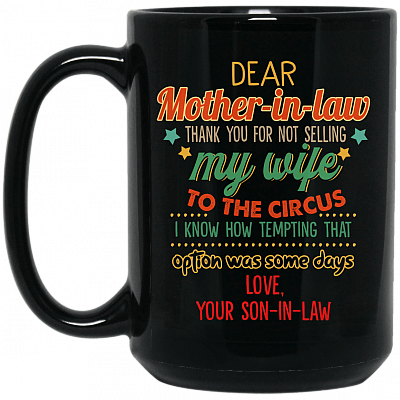 15 oz. Black Mug