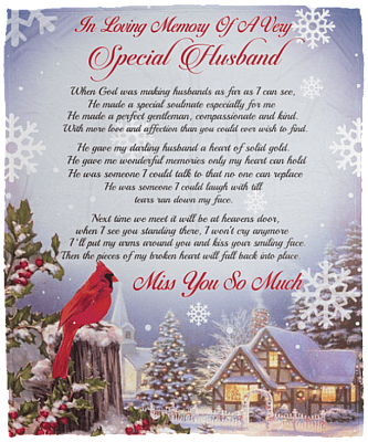 In Loving Memory Of A Very Special Husband Fleece Blanket - Premium Sherpa Blanket - Woven Blanket