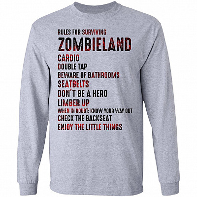 Rules For Surviving Zombieland Hoodie - Sweatshirt - Long Sleeve Shirt