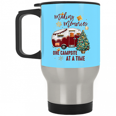 14 oz. Silver Travel Mug
