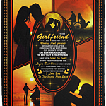 To My Girlfriend You Are My Always and Forever Fleece Blanket - Premium Sherpa Blanket - Woven Blanket