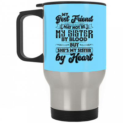 14 oz. Silver Travel Mug