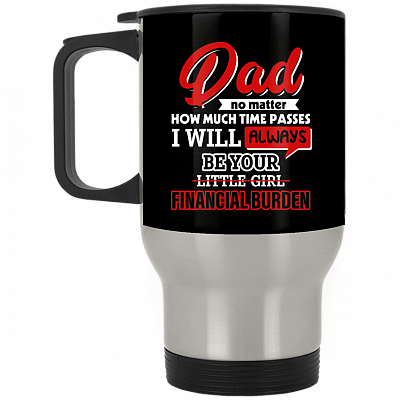 14 oz. Silver Travel Mug