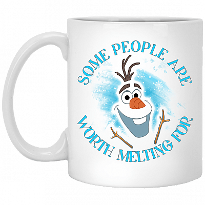 Funny Snowman Some People Are Worth Melting For Ceramic Mugs and Beer Stein