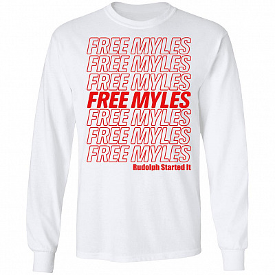 Free Myles Rudolph Started It Funny Cleveland Hoodie - Long Sleeve Shirt - Sweatshirts