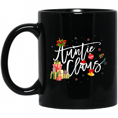 Auntie Claus Funny Christmas Ceramic Coffee Mug - Beer Stein - Water Bottle - Color Changing Mug
