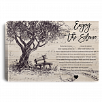 Words Like Violence Break The Silence Enjoy Silence Framed Canvas Prints-Unframed Poster-Home Decor Wall Art