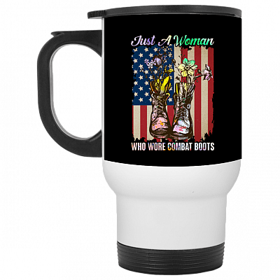 14 oz. White Travel Mug