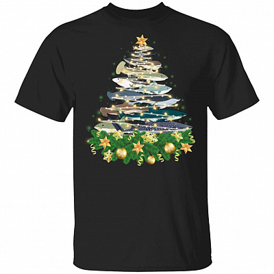 Shark Christmas Tree T-Shirt - Shark Christmas Shirt