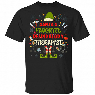 Santa Favorite Respiratory Therapist Christmas T-Shirt