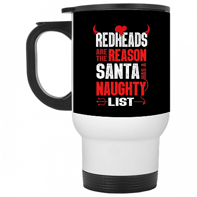 14 oz. White Travel Mug