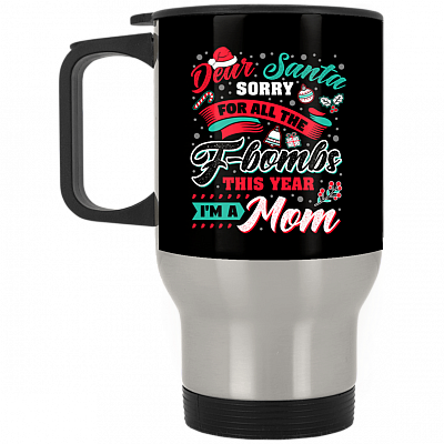 14 oz. Silver Travel Mug