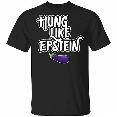 Hung Like Epstein Eggplant T-shirt - V-neck