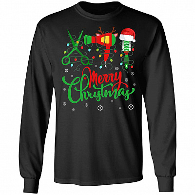 Merry Christmas HairStylist Hoodie - Long Sleeve - Sweatshirt