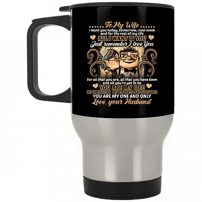 14 oz. Silver Travel Mug