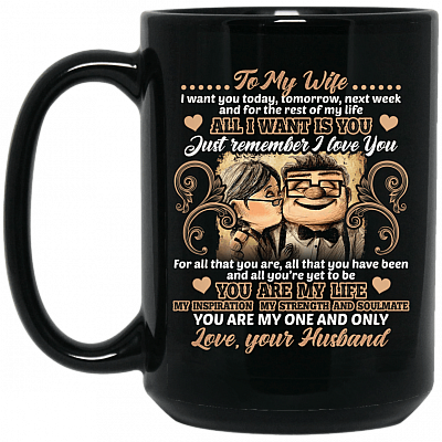 15 oz. Black Mug