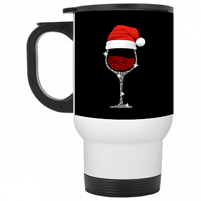 14 oz. White Travel Mug